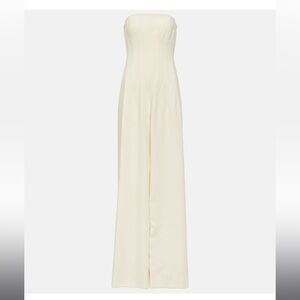 Staud Benjamin Strapless Wide Leg Jumpsuit